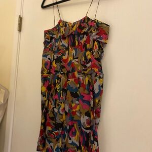 Vanessa Bruno Colorful Abstract Pattern Dress